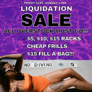 LIQUIDATION SALE FRIDAY 21ST-SUNDAY 23RD