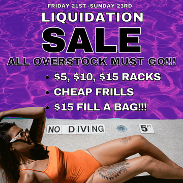LIQUIDATION SALE FRIDAY 21ST-SUNDAY 23RD