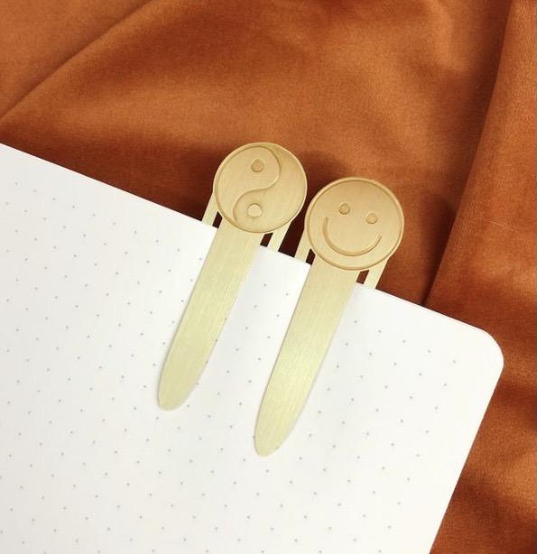 Ying yang & smiley Bookmarks by The Rainbow Vision All Products vendor-unknown