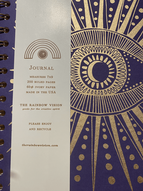 Seeing eye Journal by The Rainbow Vision All Products vendor-unknown