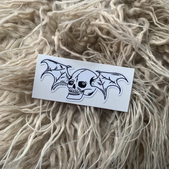 Heavy Strut Winged Skull Sticker NEW Heavy Strut