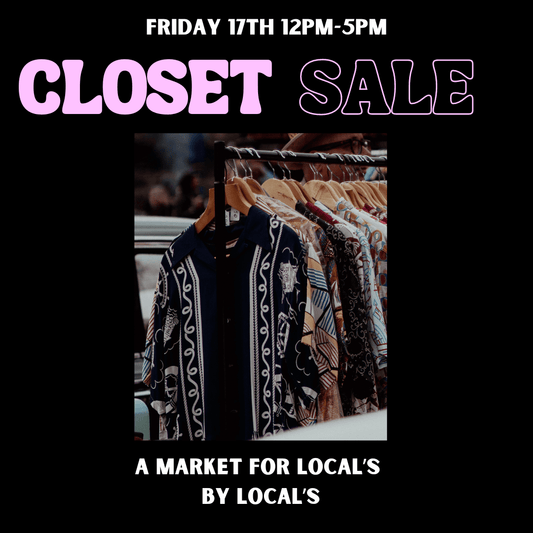 Closet Sale Rack event The Velvet Underground Shop 