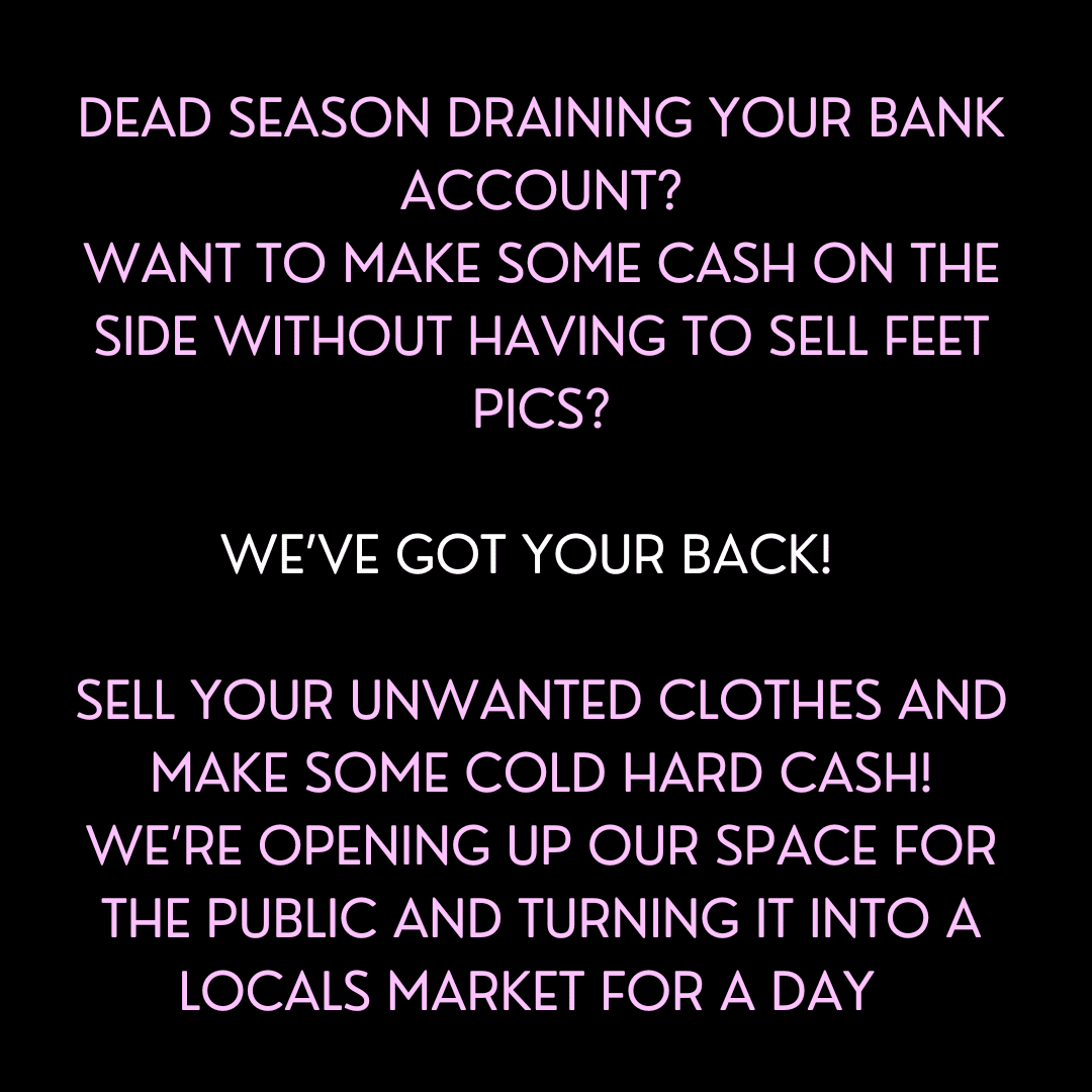 Closet Sale Rack event The Velvet Underground Shop 