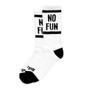 No Fun | No Fun Press Socks All Products vendor-unknown Black large 