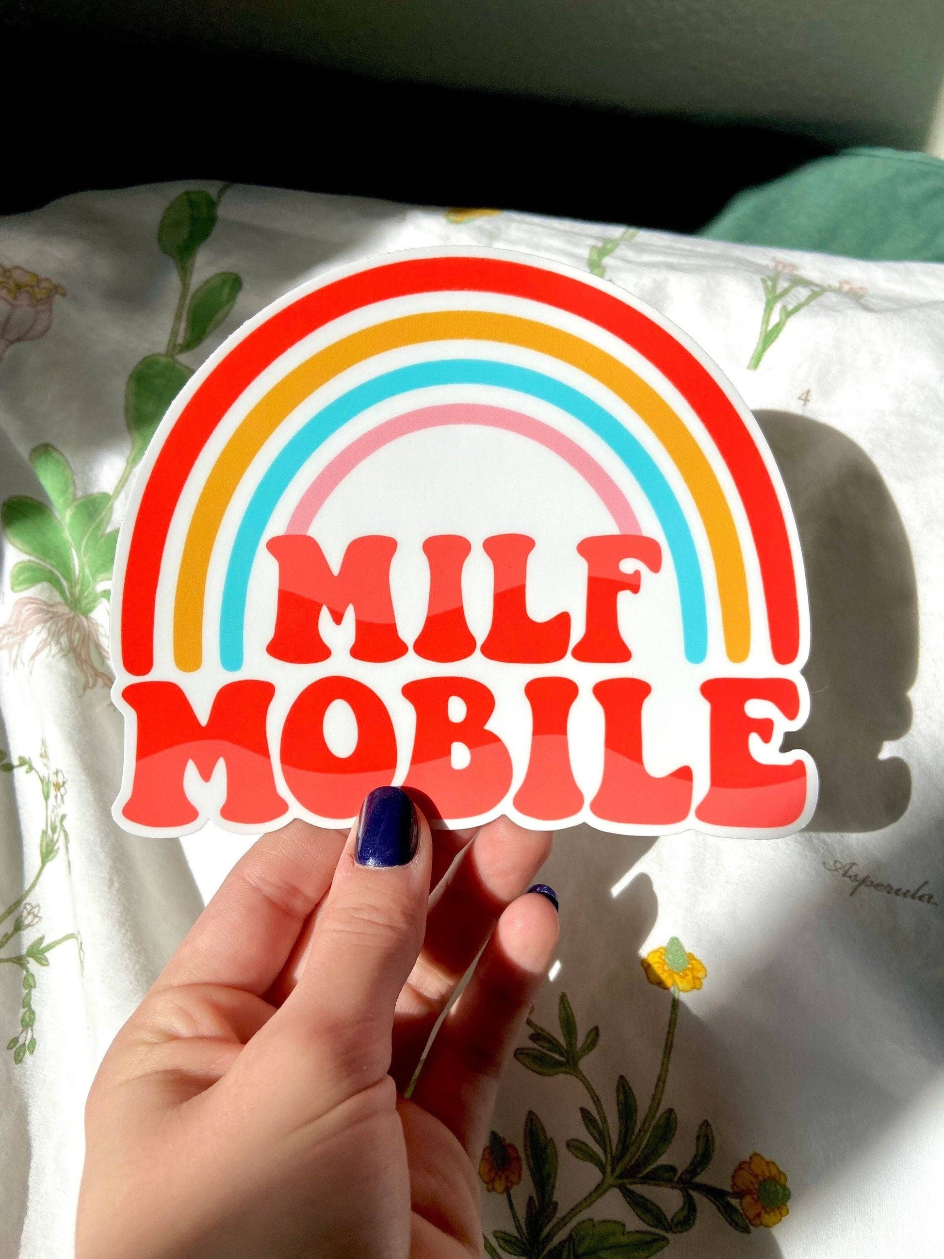 Milf Mobile Bumper Sticker NEW Hollandaize Art 