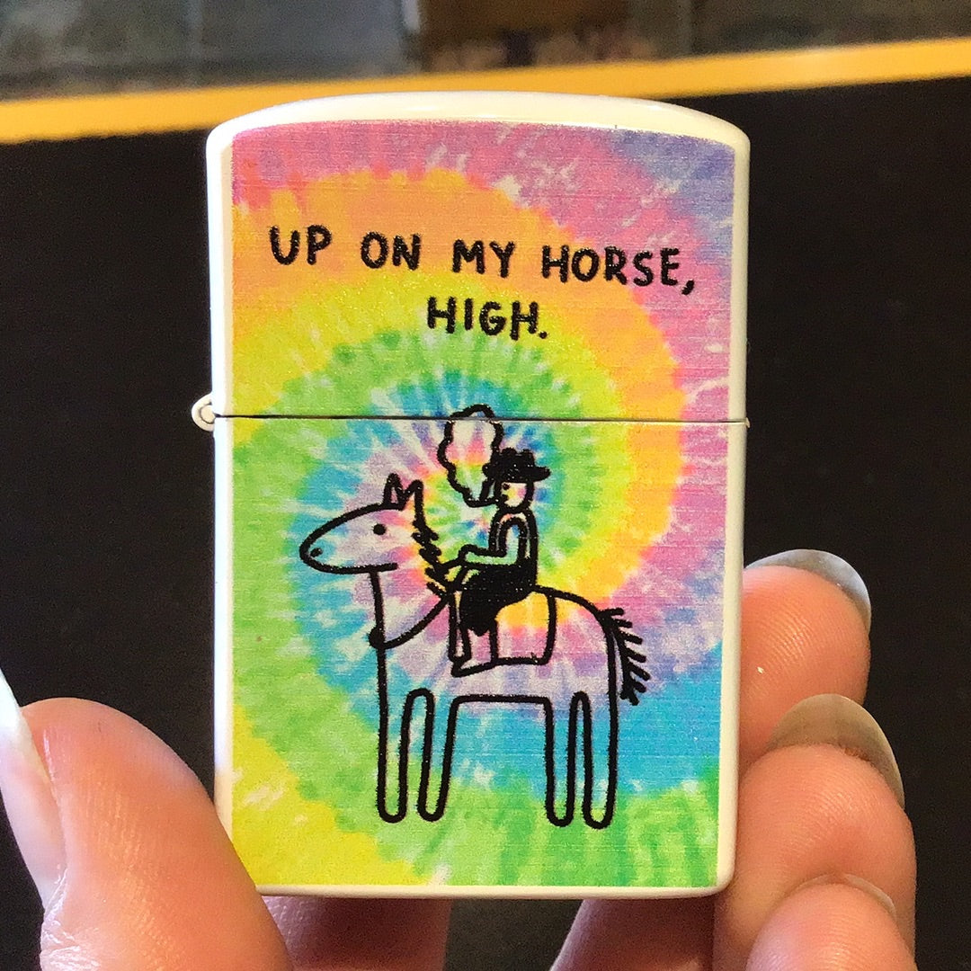 On a horse, high lighter The Velvet Underground Shop 
